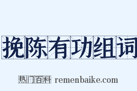 挽陈有功组词是什么意思的图片
